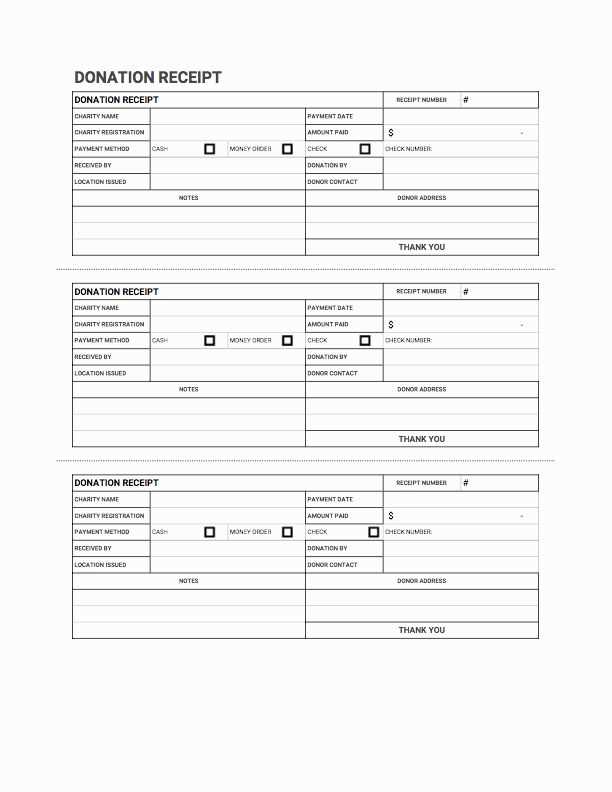 Cash register receipt template