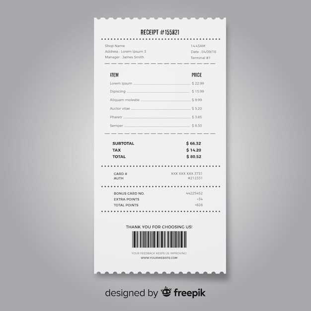 cheque receipt template