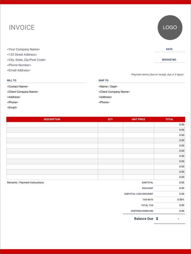 it services receipt template