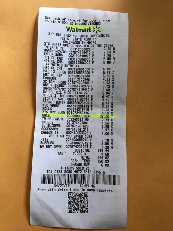 walmart receipt 2023 template