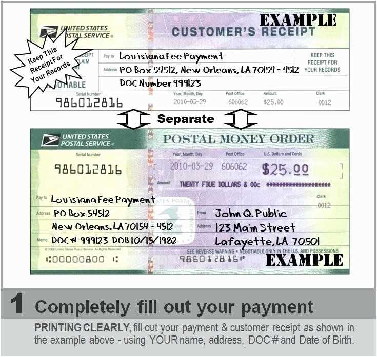 fake money order receipt template