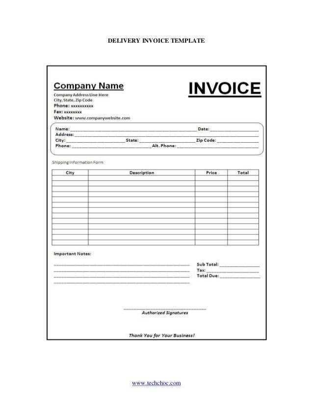 goods receipt template word