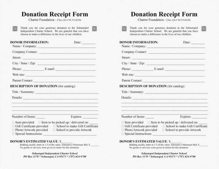 goodwill donation receipt builder for taxes template