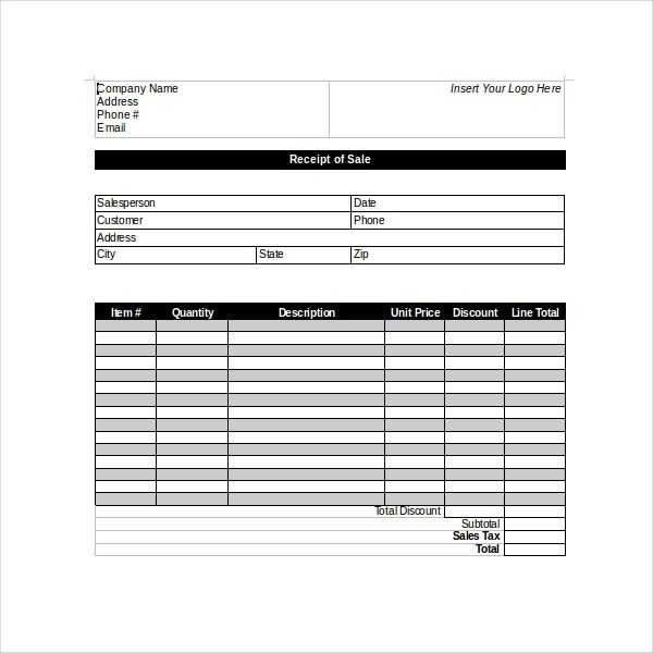 tax receipt template for sports