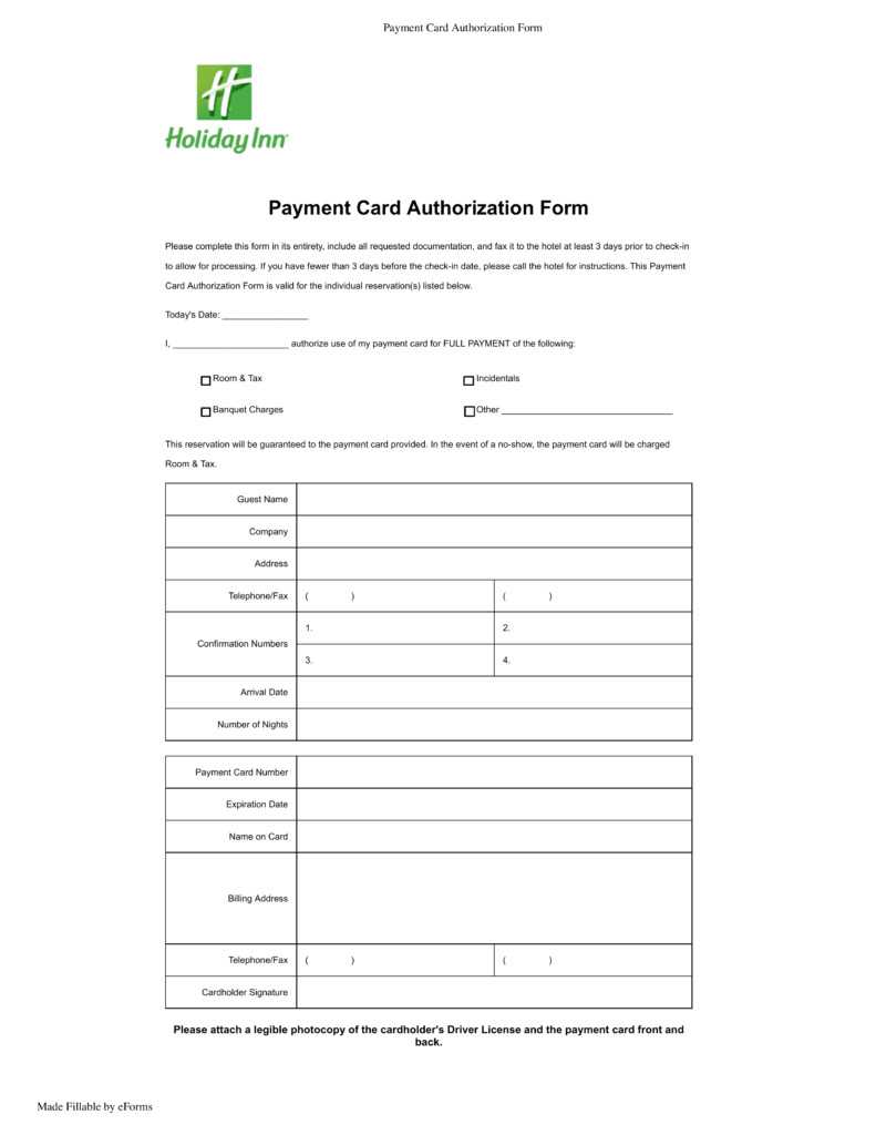 holiday inn receipt template