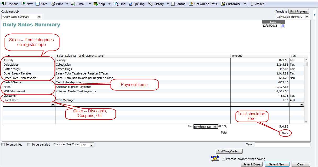 how to edit payment receipt template in quickbooks