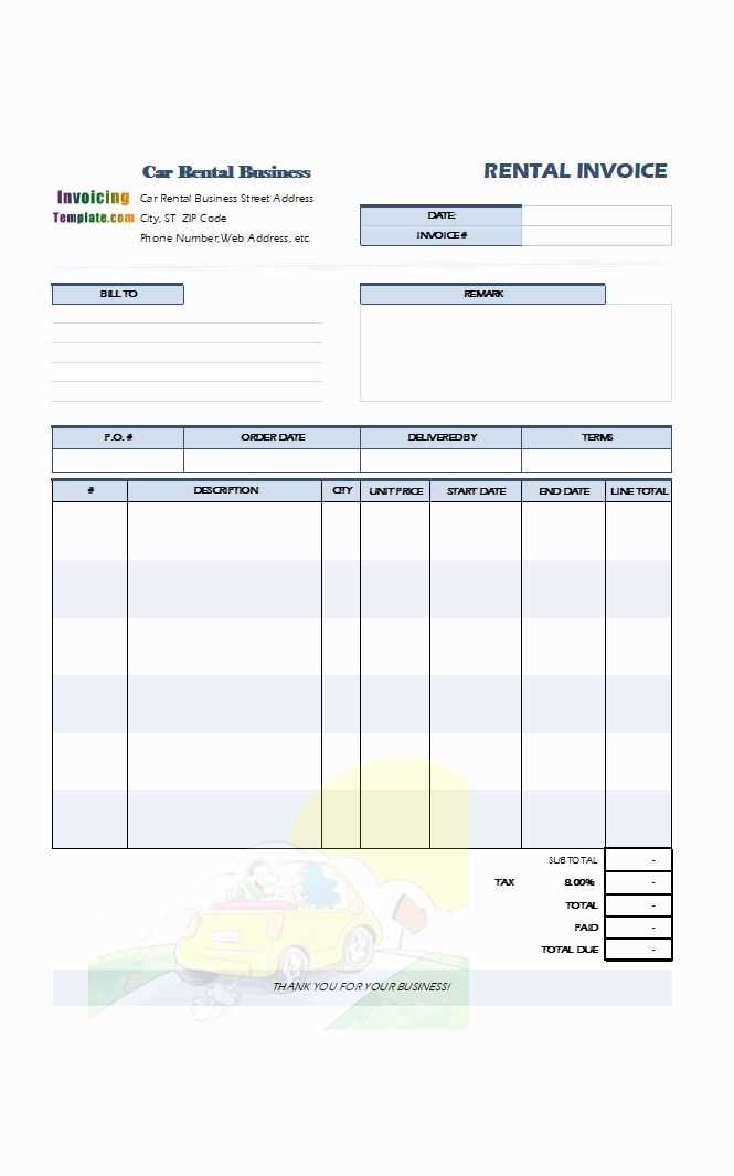 car rental receipt template avisio