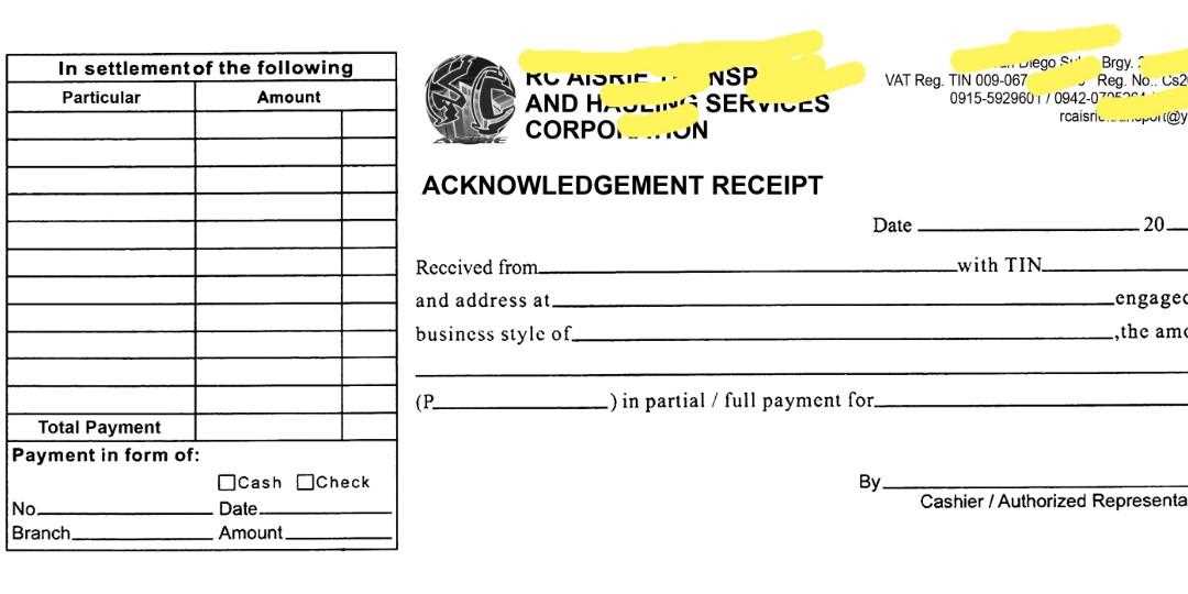 employee handbook acknowledgement receipt template