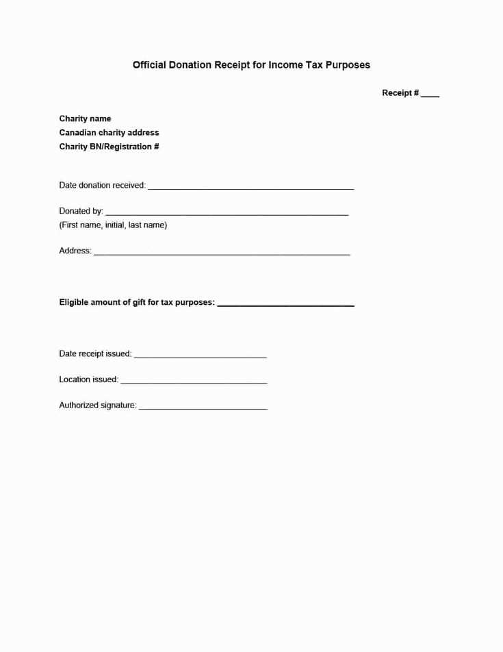 Income tax receipt template