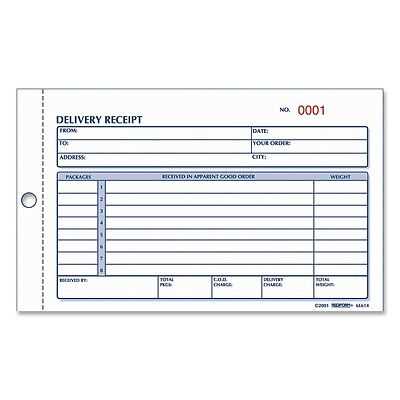 goods received receipt template
