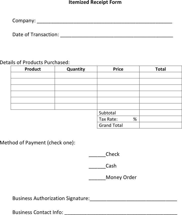 receipt reconciliation template