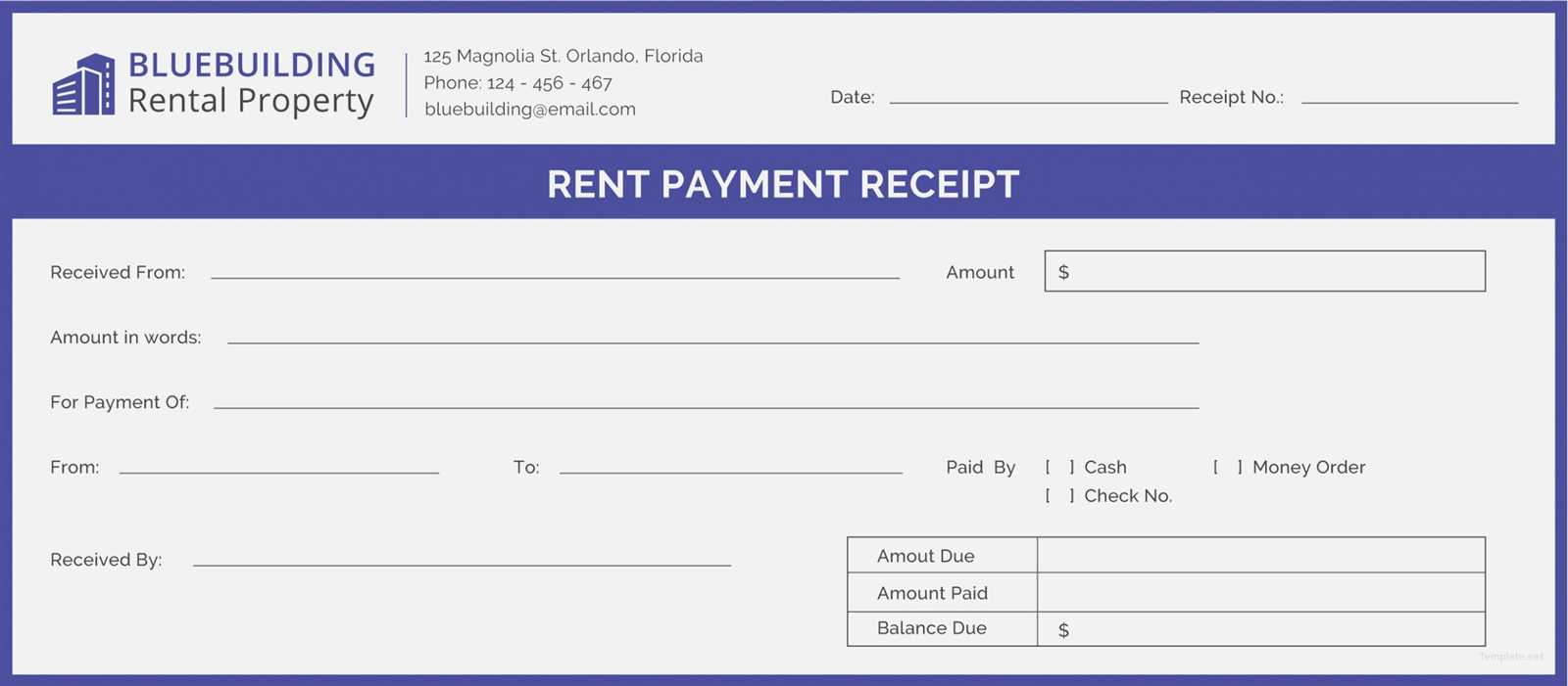 property hand receipt template