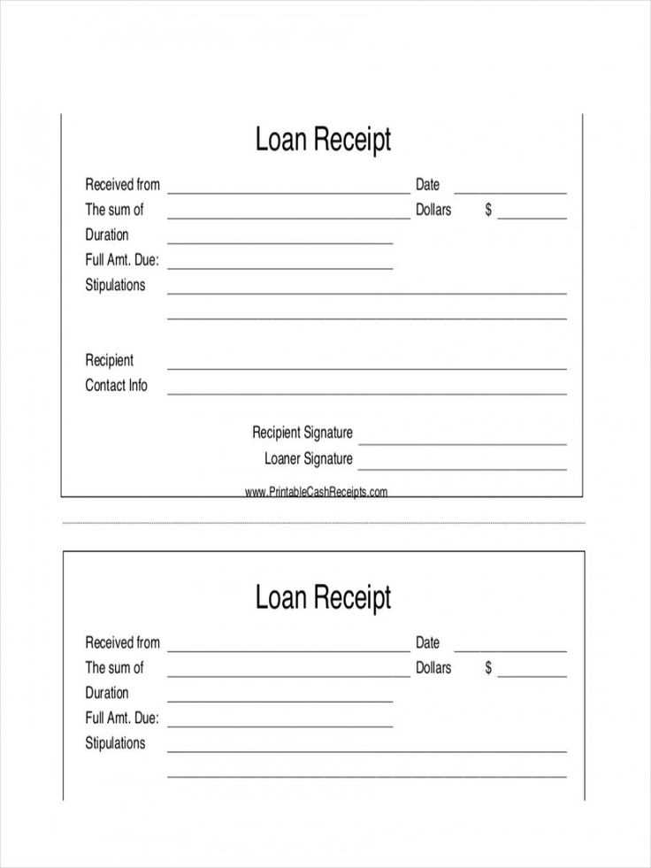 payment receipt template letter