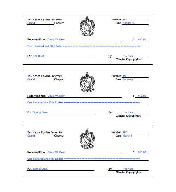 knights columbus assembly pursers receipt template
