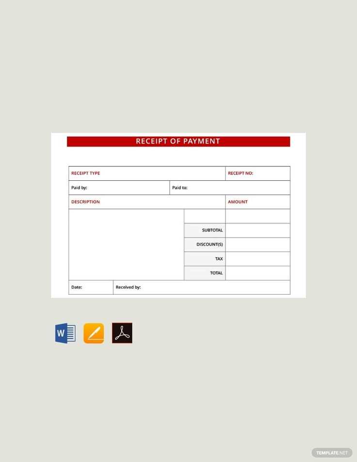 payment receipt template html css