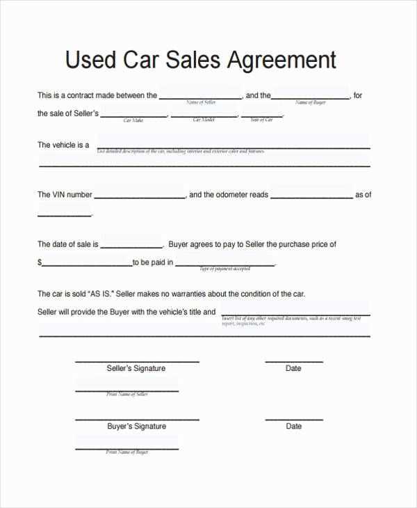 private car sale receipt template uk sold as seen