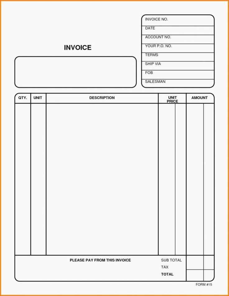 handyman receipt template