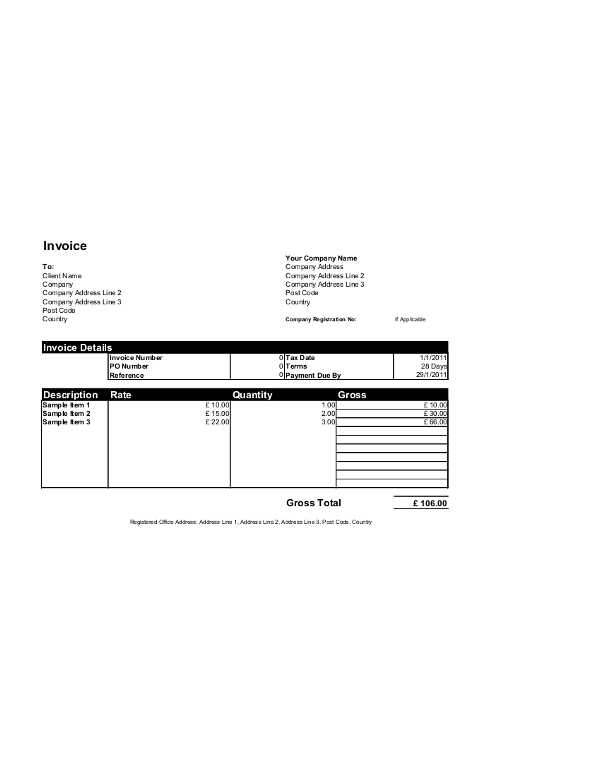 microsoft office receipt template