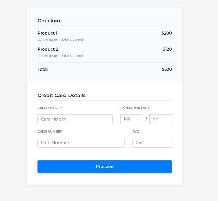 bootstrap 4 receipt template