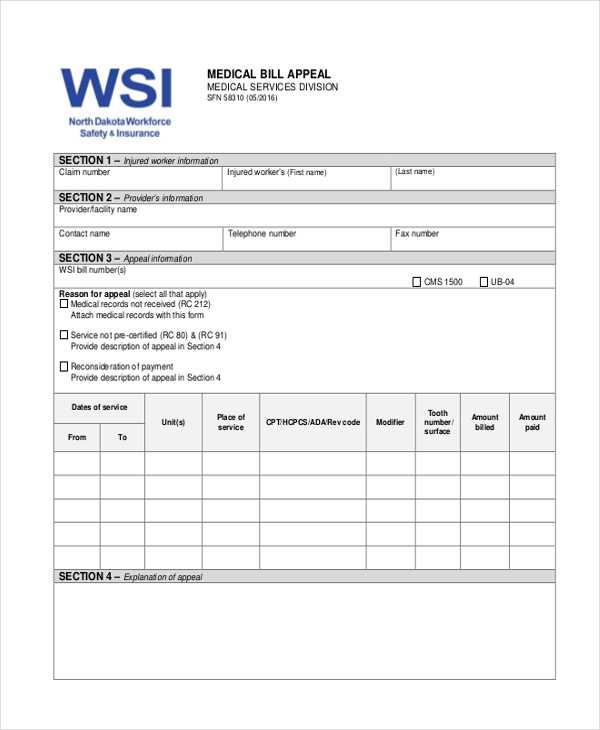 medical bill receipt template