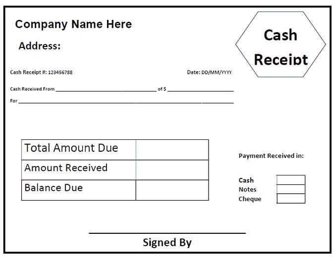 money receipt template download