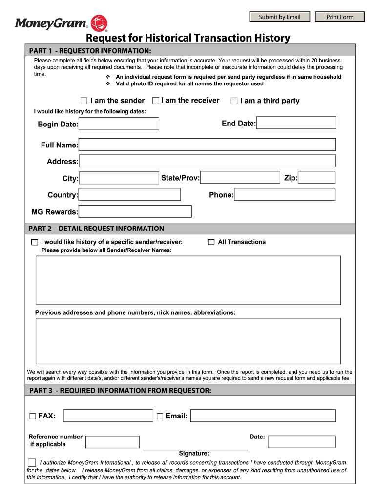 moneygram receipt template
