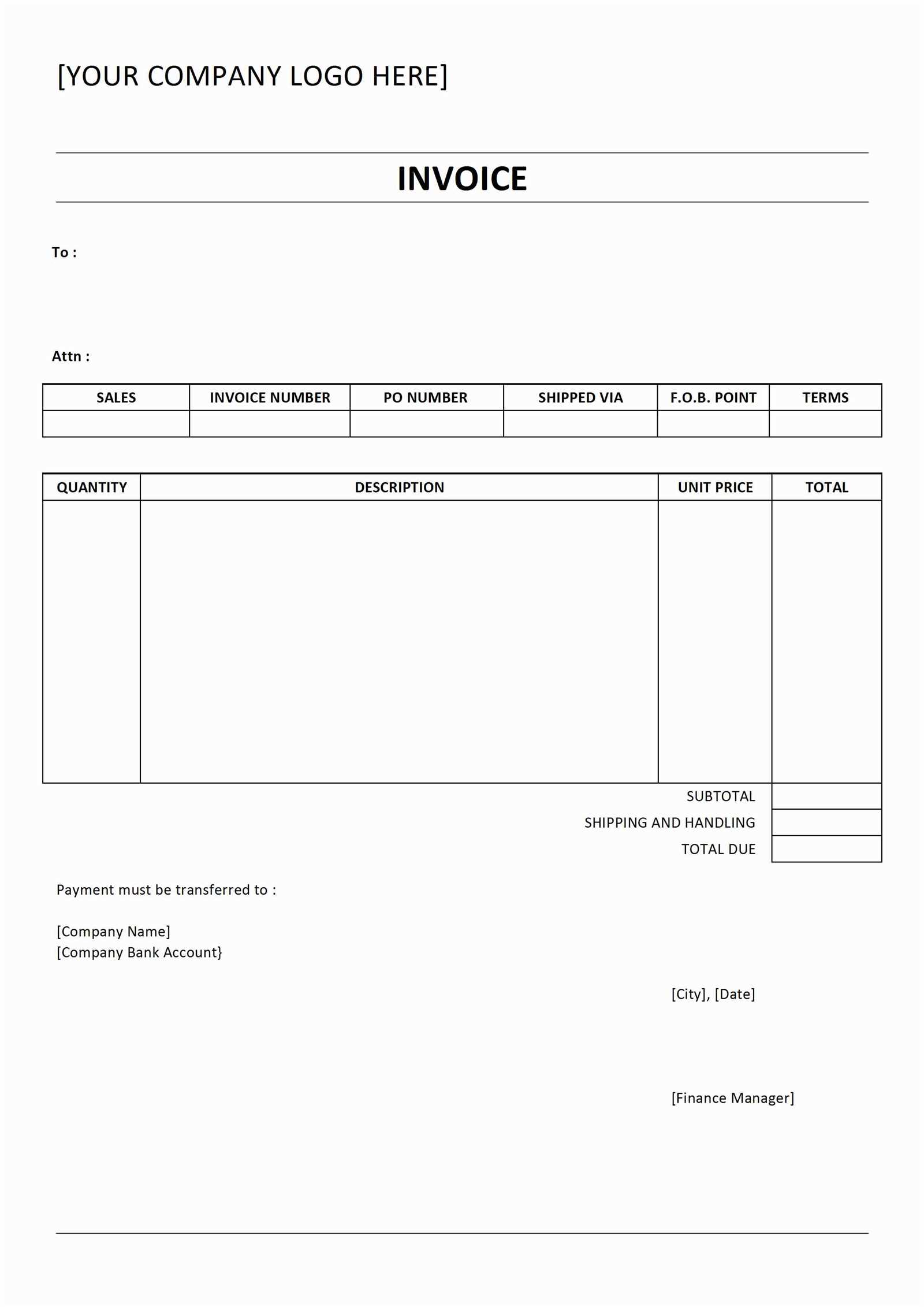 free receipt template open office