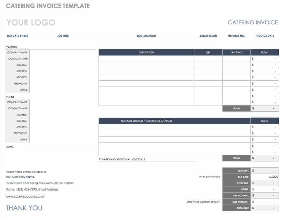 customer receipt template excel