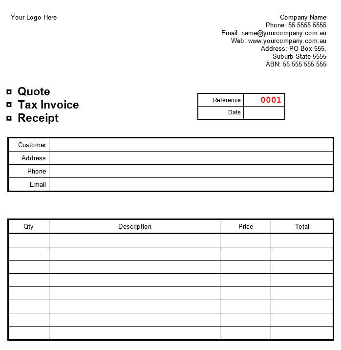 Customer receipt invoice receipt template