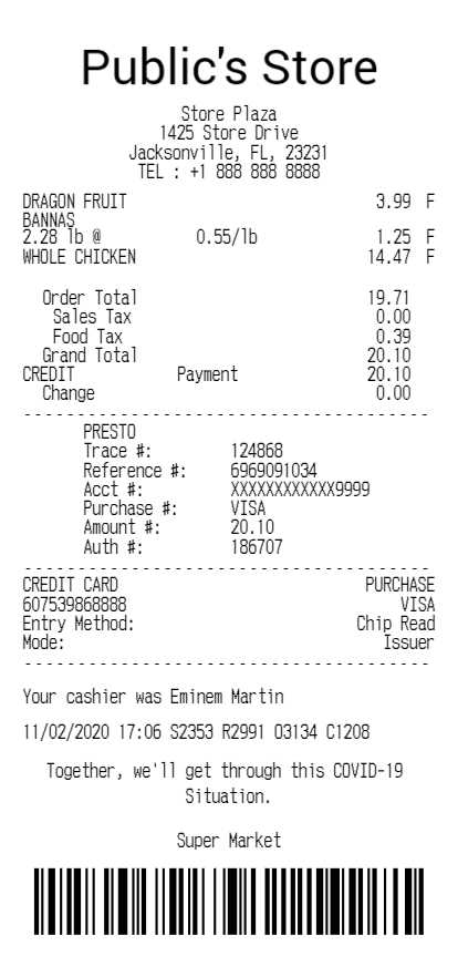 store receipt fake receipt template