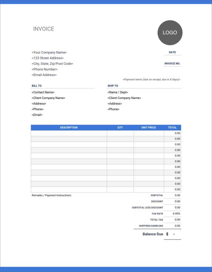 service invoice receipt template