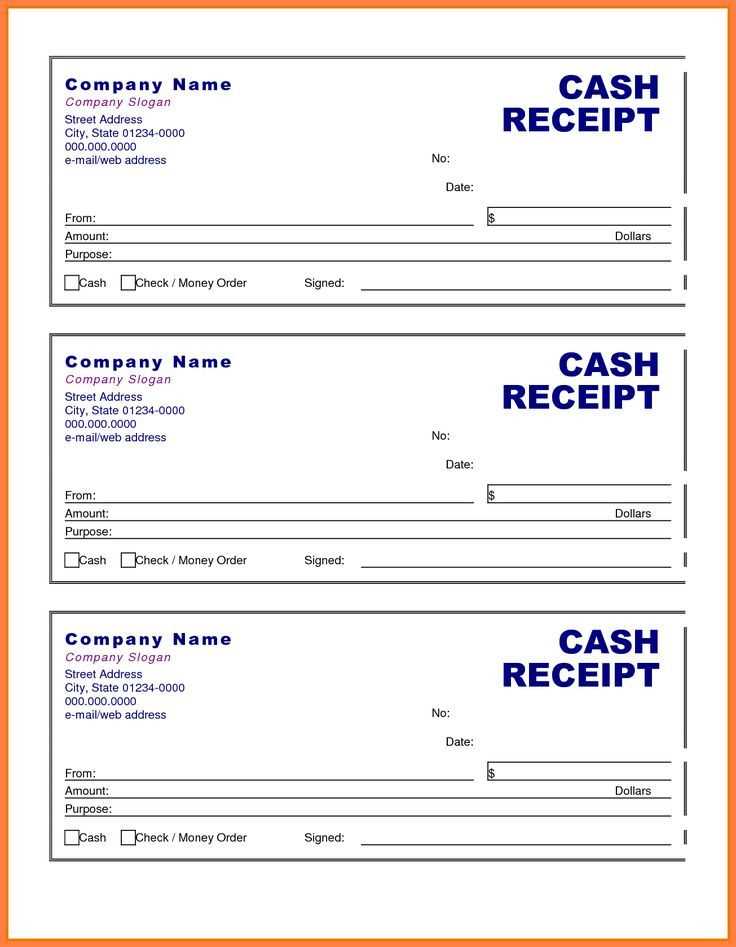 editable cash receipt templates