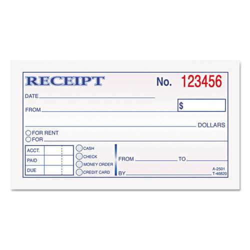 translation receipt template