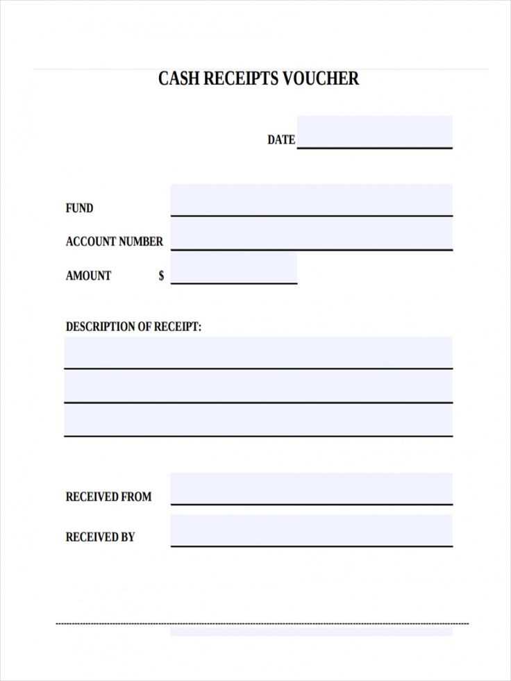 cash received receipt template word