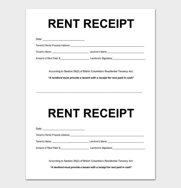 india rent receipt template word