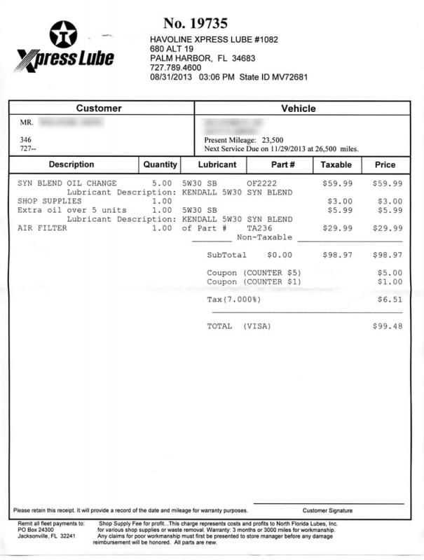 partial payment for vehicle receipt template