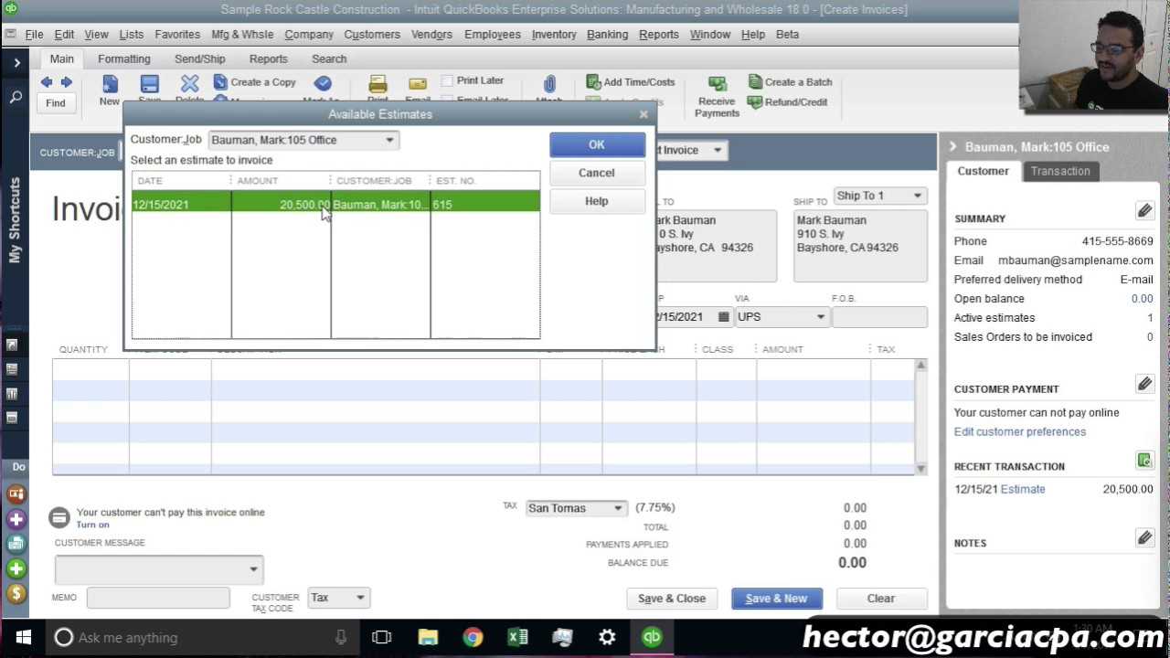 quickbooks desktop receipt template download