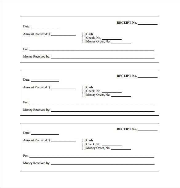 receipt and release form template