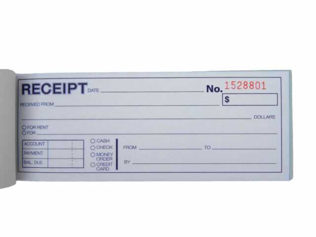 receipt book template 4.25 x 5.5