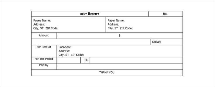 receipts template microsoft word