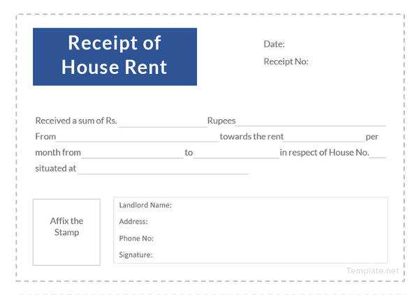 rent receipt template trackid sp 006