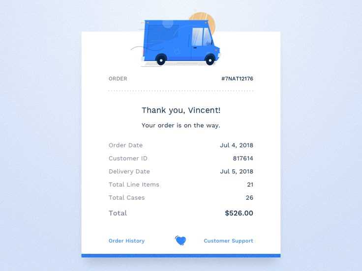 Responsive email receipt template free