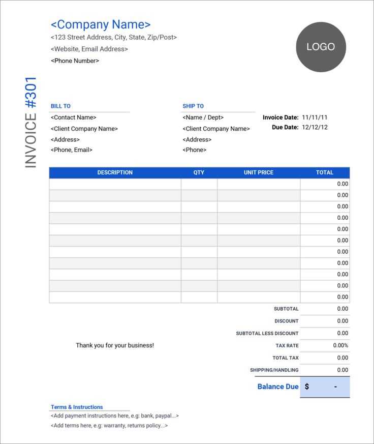 shipping company receipt template