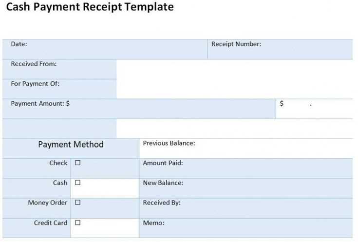 microsoft word cash receipt template