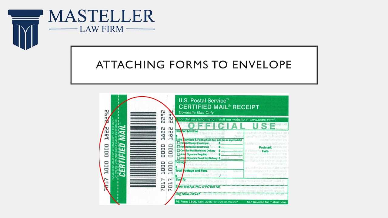 template for certified mail return receipt green card