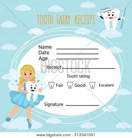 tooth fairy receipt free template pdf with comments