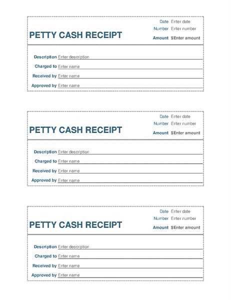 cash receipt format template