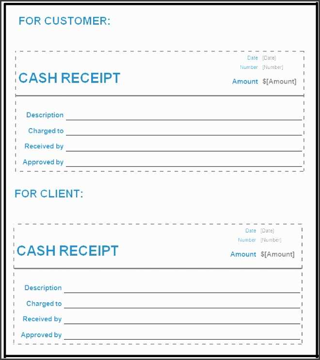 receipt for items received template word