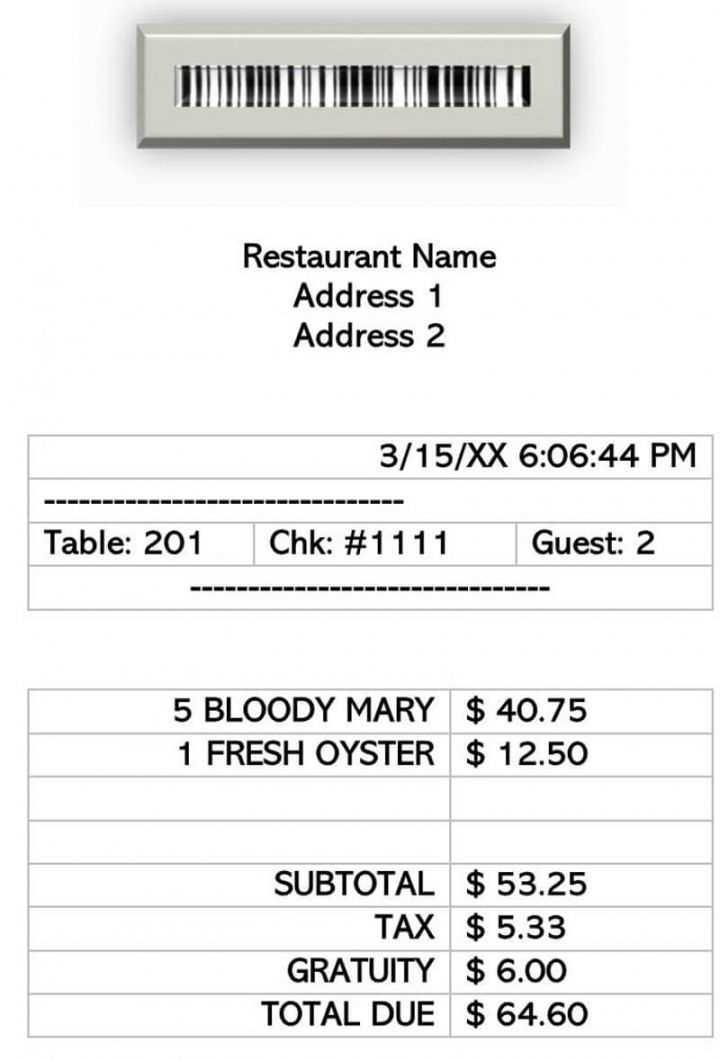 email template receipt request from restaurant