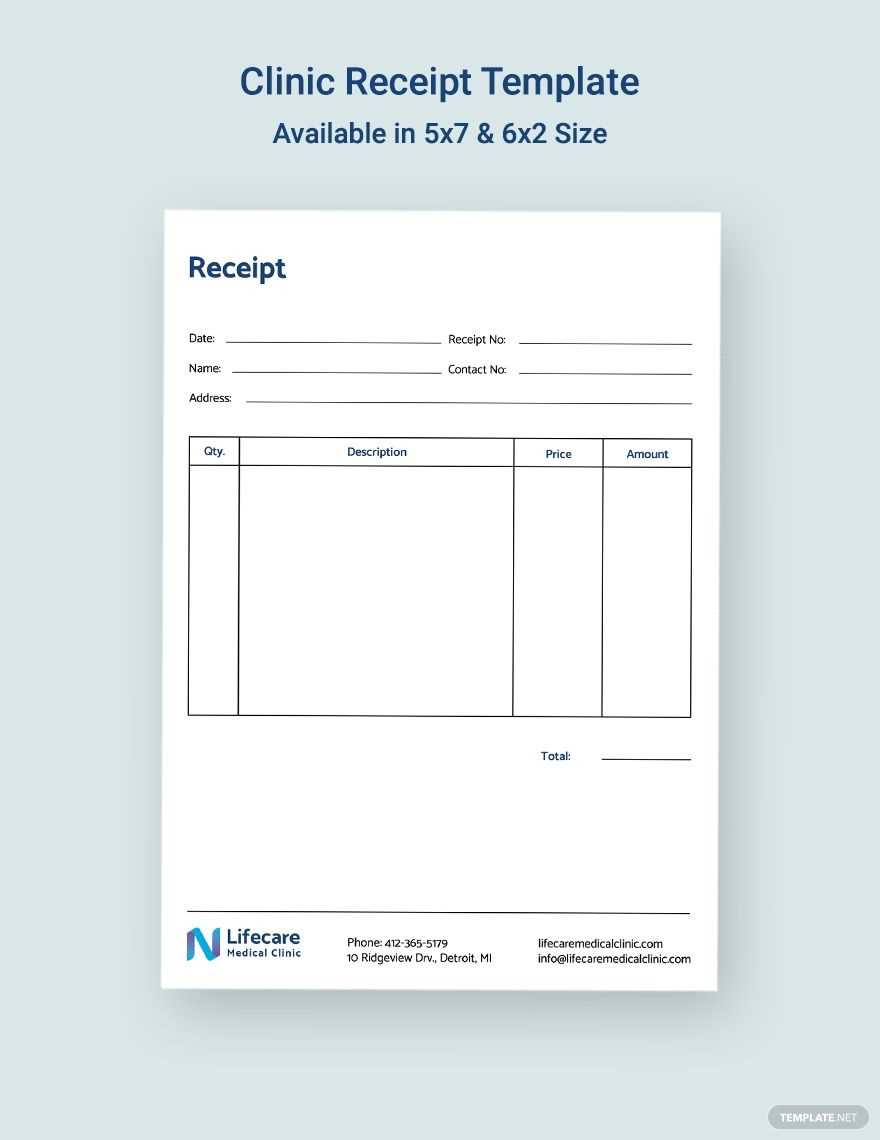 Indesign receipt template